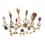 A collection of horse terrets, swingers and bells,