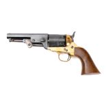 A reproduction black powder Colt Model 1847 percussion cap revolver: serial number '75518' ,