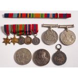 A WWII miniature group of five: 1939-45 Star, Burma Star, War Medal,