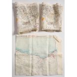Three RAF silk maps:,
