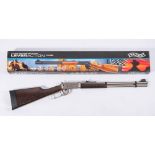 An Umarex Walther CO2 lever action Winchester style air rifle: serial number W172039307,