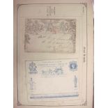 An old time collection of stamps and covers in two albums and loose: with Great Britain 1840 1d