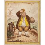 SATIRICAL/CARICATURES : 'Dreadful Hot Weather,' by James Gillray, published by H. Humphrey, 1808.