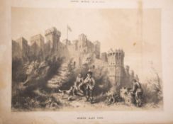 DOVER CASTLE : Six tinted lithographs of Dover Castle A. D. 1642.