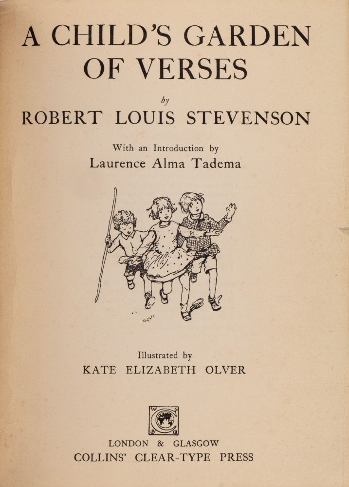 OLVER, Kate Elizabeth ... (Illustrator) : A Child's Garden of Verses by Robert Louis Stevenson. - Image 2 of 7