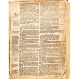 BIBLE : 'Breeches Bible' with the Whole Booke of Psalmes.