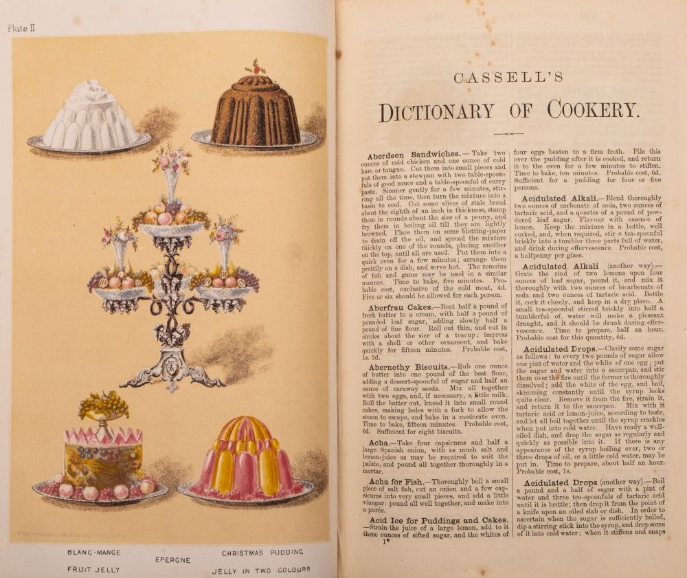 CASSELL'S Dictionary of Cookery, with Numerous Engravings ... - Image 3 of 3