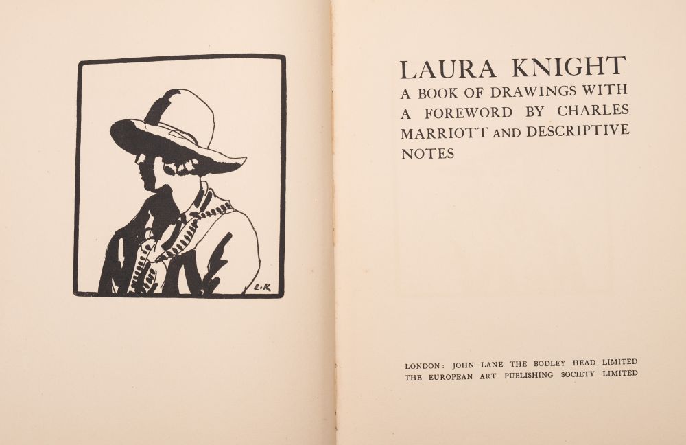 KNIGHT, DAME LAURA Laura Knight. A Book of Drawings London: John Lane ( the Bodley Head), 1923. - Image 2 of 2