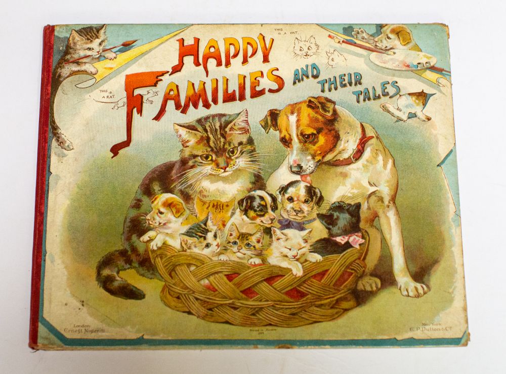 POP-UP : Happy Families and their Tales A Volume of Pictures & Stories of Domestic Pets, 5 pop-ups,