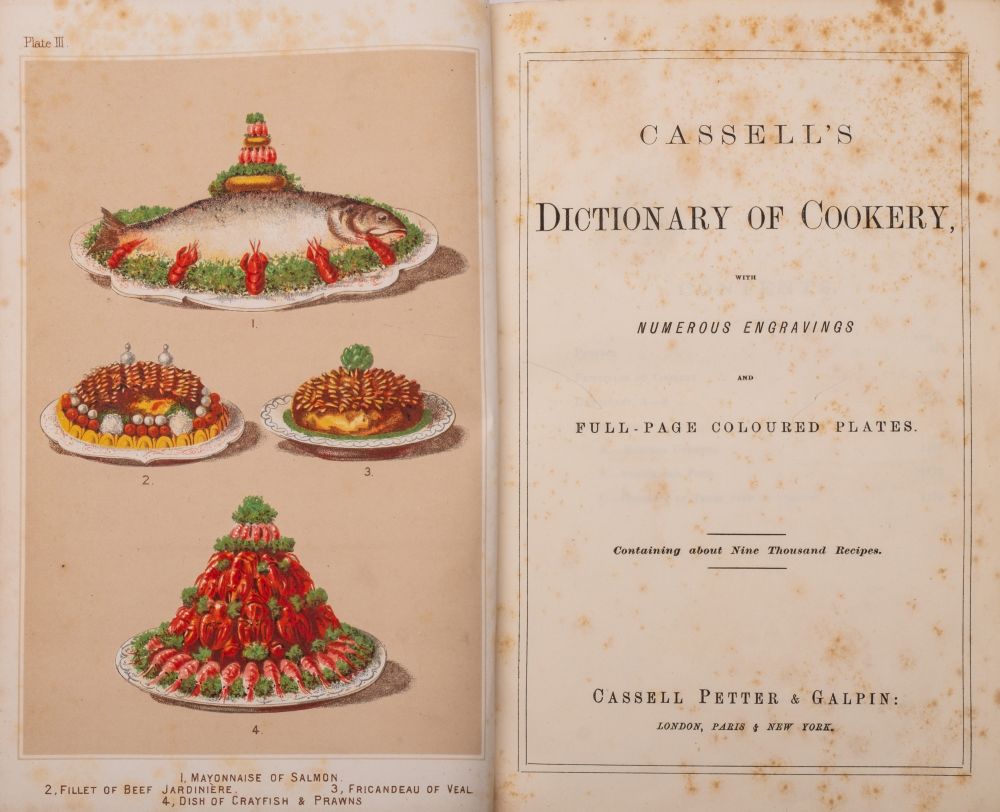 CASSELL'S Dictionary of Cookery, with Numerous Engravings ...