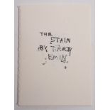 EMIN, Tracey - The Stain : 14 page miniature hand made book.