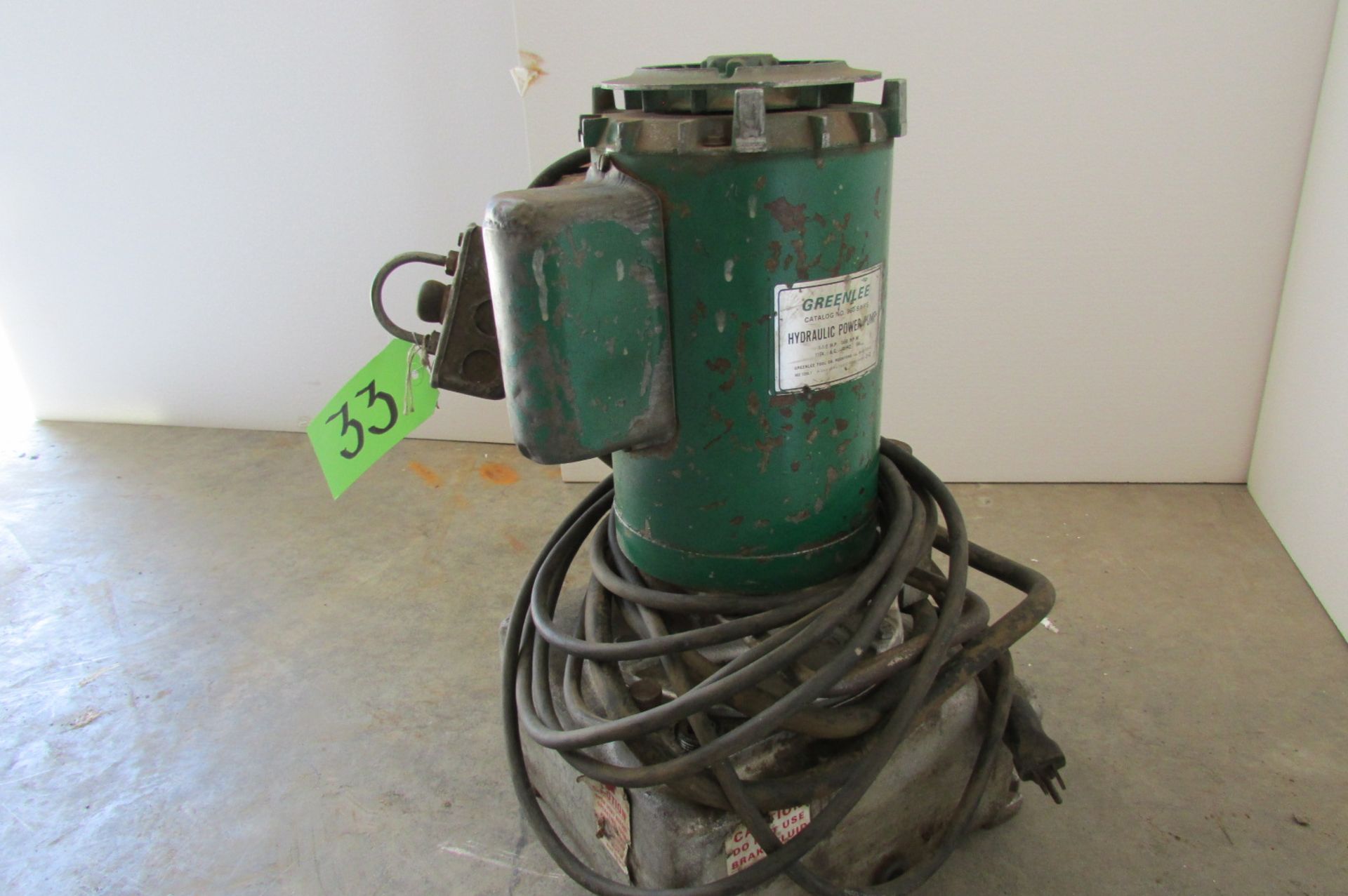 Greenlee Cat No 960-SA PS Hydraulic Power Pump - Image 3 of 4