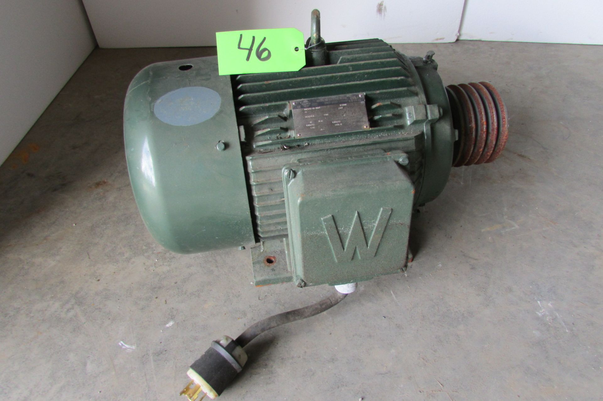 W-Industrial Electric Motor Model WWES15-18-254T 15 HP