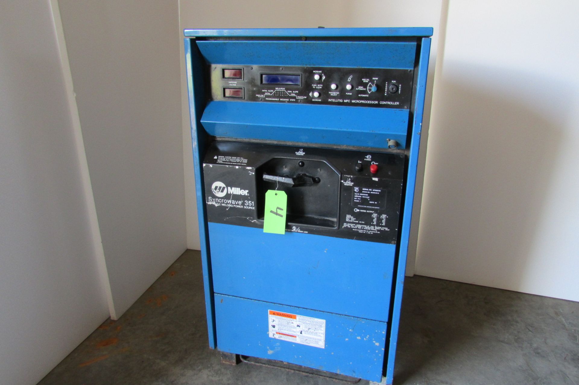 Miller syncrowave 351 AC/DC power source S/N KF925319 Welder - Image 2 of 2