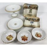 A collection of assorted antique and vintage ceramics. Comprising: 2 Royal Doulton Dickens Ware