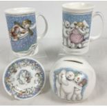 4 pieces of Royal Doulton The Snowman Gift Collection ceramics. Comprising: 2 x tall mugs - The