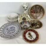 A collection of assorted ceramics to include Royal Doulton, Wedgwood and Limoges. To include The