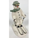 The Snowman Skiing #DS21 - ceramic figurine by Royal Doulton. From The Snowman Gift Collection,
