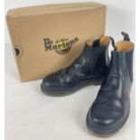 A pair of boxed Dr Martens black smooth leather Chelsea boots, 2976. Size 4. In lightly worn