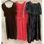 3 vintage 1980's occasion wear dresses. To include Evenings by Ceremonia and Laura Ashley.