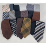A box of assorted vintage & modern men's ties. To include: Tie Rack, Thomas Nash, Cadiss,