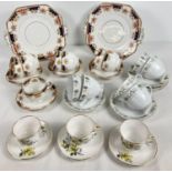 A quantity of assorted vintage ceramic teaware. To include a Victorian Royal Stafford part tea set