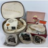 A vintage cased Ronson Hairdryer with hose and hood. Together with a boxed Pifco "Princess" Hose and
