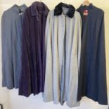 4 vintage theatre costume long length capes.