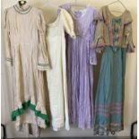 4 period style vintage theatre costume dresses.
