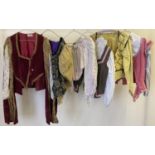 6 theatre costume women's long sleeved Medieval/Renaissance style bodice tops.