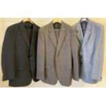 2 vintage mens suits together with a mens jacket. To include brown tweed style "Four Seasons" by
