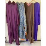 4 vintage theatre costume medieval/Renaissance style long length tunics. In varying colours.