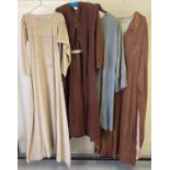 4 vintage theatre costume medieval/Renaissance style long length tunics.
