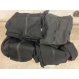 A large quantity of vintage tuxedo trousers.