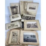 A large collection of early 20th century mounted photographic prints from European countries. To