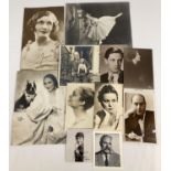 A collection of 1920's & 30's autographed photographs from stage performers, together with 3