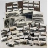 A collection of assorted vintage trains and railway black & white photographs.