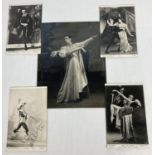 A large black and white photo of ballet dancers Robert Helpmann and Margot Fonteyne, signed by