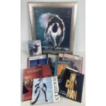 A collection of Ballet related items. To include a framed print of a dancer, copies of Dancing