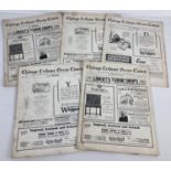 5 newspapers from 1927, published on board the Steamers of The White Star Line. Entitled the "