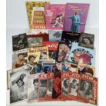 A collection of assorted vintage film and cinema ephemera. To include souvenir movie picture