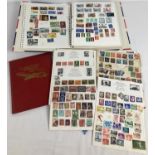 3 vintage stamp albums containing a quantity of assorted British, Commonwealth & world stamps.