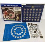 A full set of F.A. Cup Centenary 1872-1972 coin medals in presentation card together with a full