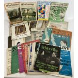 A collection of vintage sheet music and songbooks. To include Cries Of London, music from films,