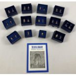 The Royal Romonov Thimble Collection - 24 boxed limited edition ceramic thimbles from Mayfair