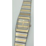 A Baume & Mercier Monte Carlo women's wristwatch 1255135. With square shaped face, steel casing
