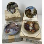 8 assorted limited edition ceramic collectors plates, to include 2 Norman Rockwell design plates