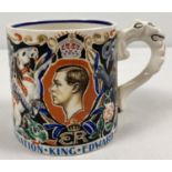 A 1937 King Edward VIII Coronation mug designed & modelled by Dame Laura Knight. Approx. 8.5cm tall.