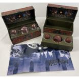 2 boxed Harry Potter Collectable Quidditch sets, complete with posters and keys. In as new