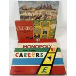 4 vintage boxed Waddington's board games - complete & good condition. Comprising - Cluedo, Monopoly,